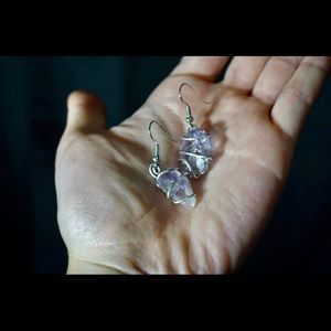 Amethyst Earrings (handmade)